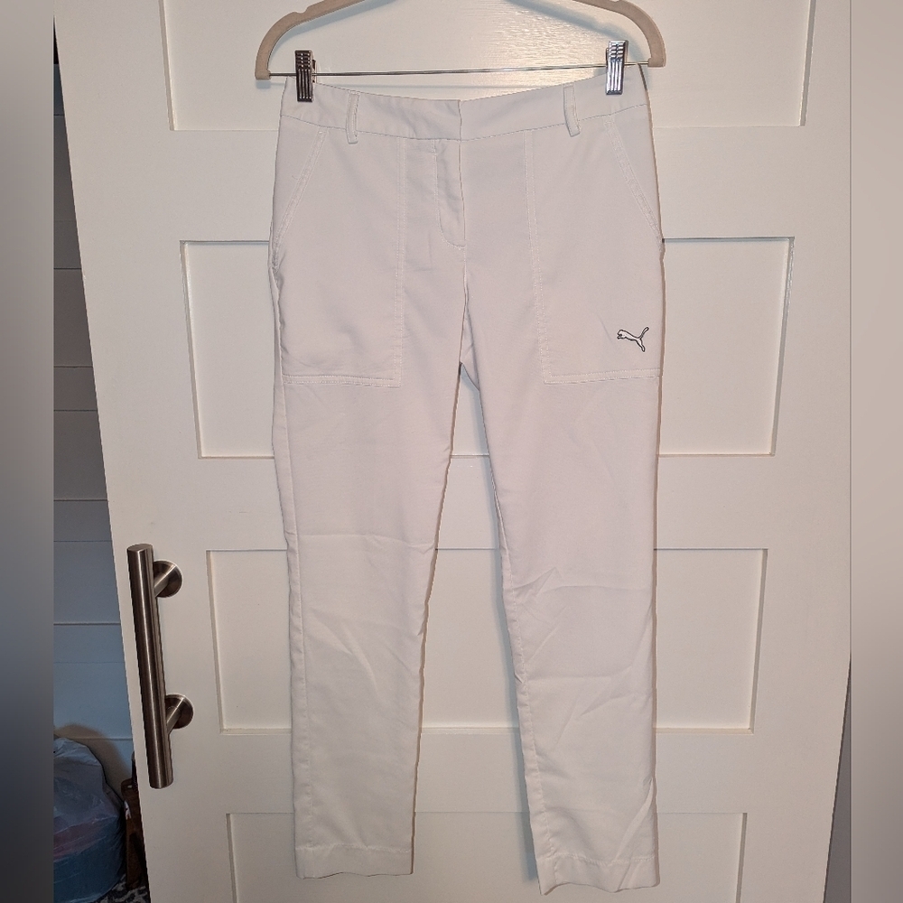 Women's PUMA Performance white pants size 2. Golf or athletic pants.